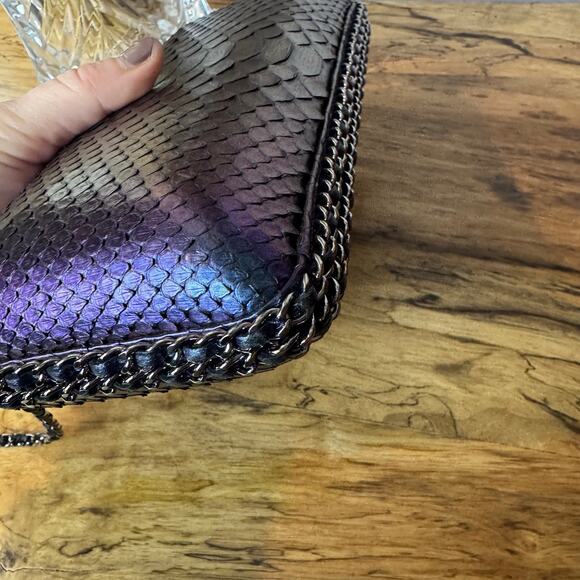 Chanel Metallic Mermaid Python Chain Around Crossbody Clutch Bag Authentic CoA - Picture 4 of 11